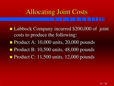 how are joint allocation cost similar to fixed costs